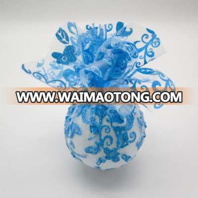 80 mm in bud silk embroidered Christmas balls